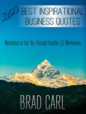 cover image of 260 Best Inspirational Business Quotes